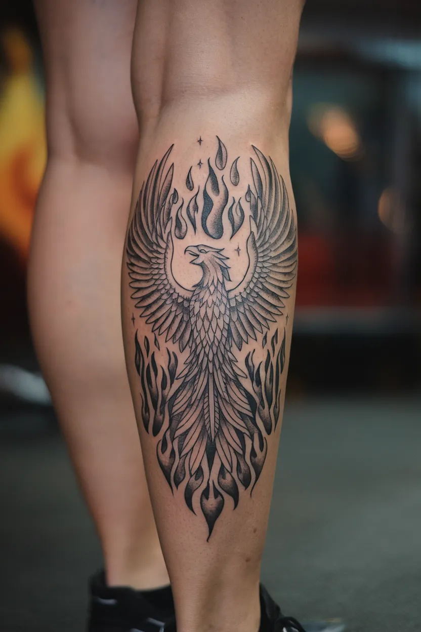 Phoenix With Flames