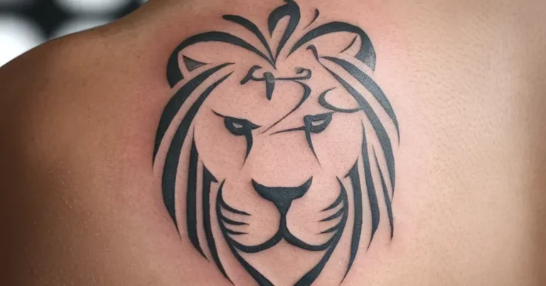 Simple Lion Tattoo