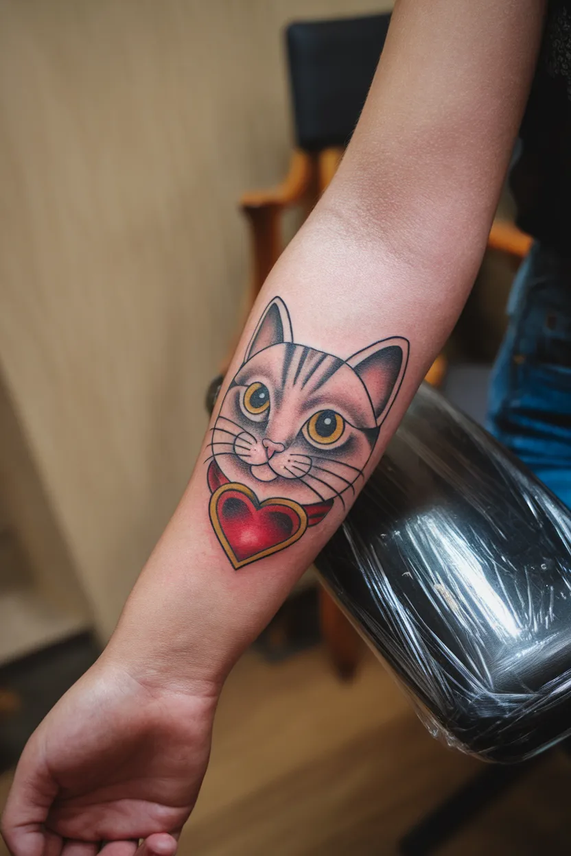 Cat Face With Big Eyes