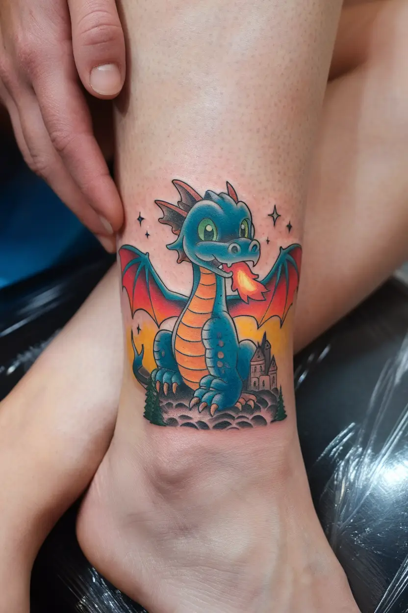 Cute Cartoon Dragon