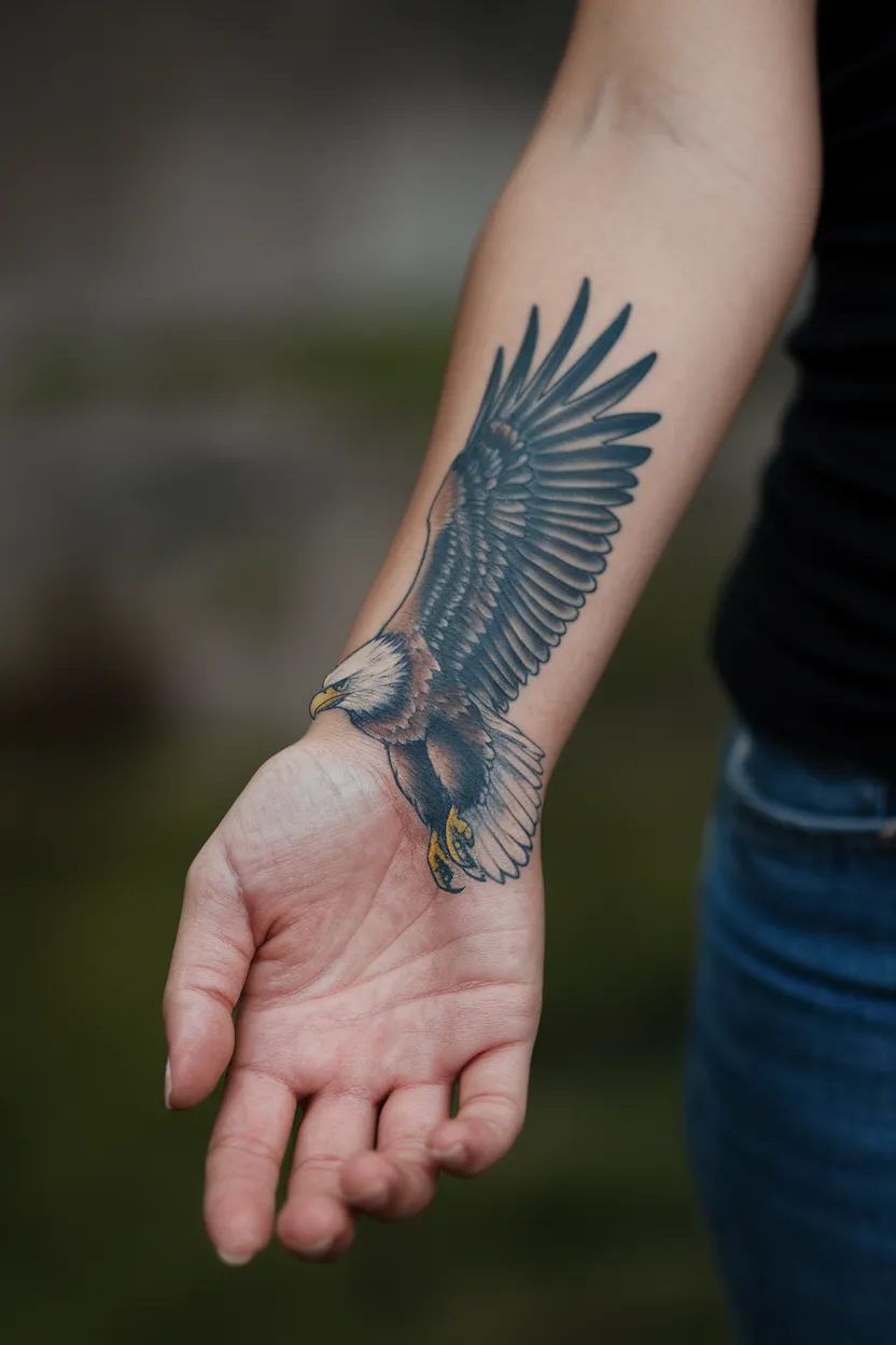 Eagle in Mid-Flight