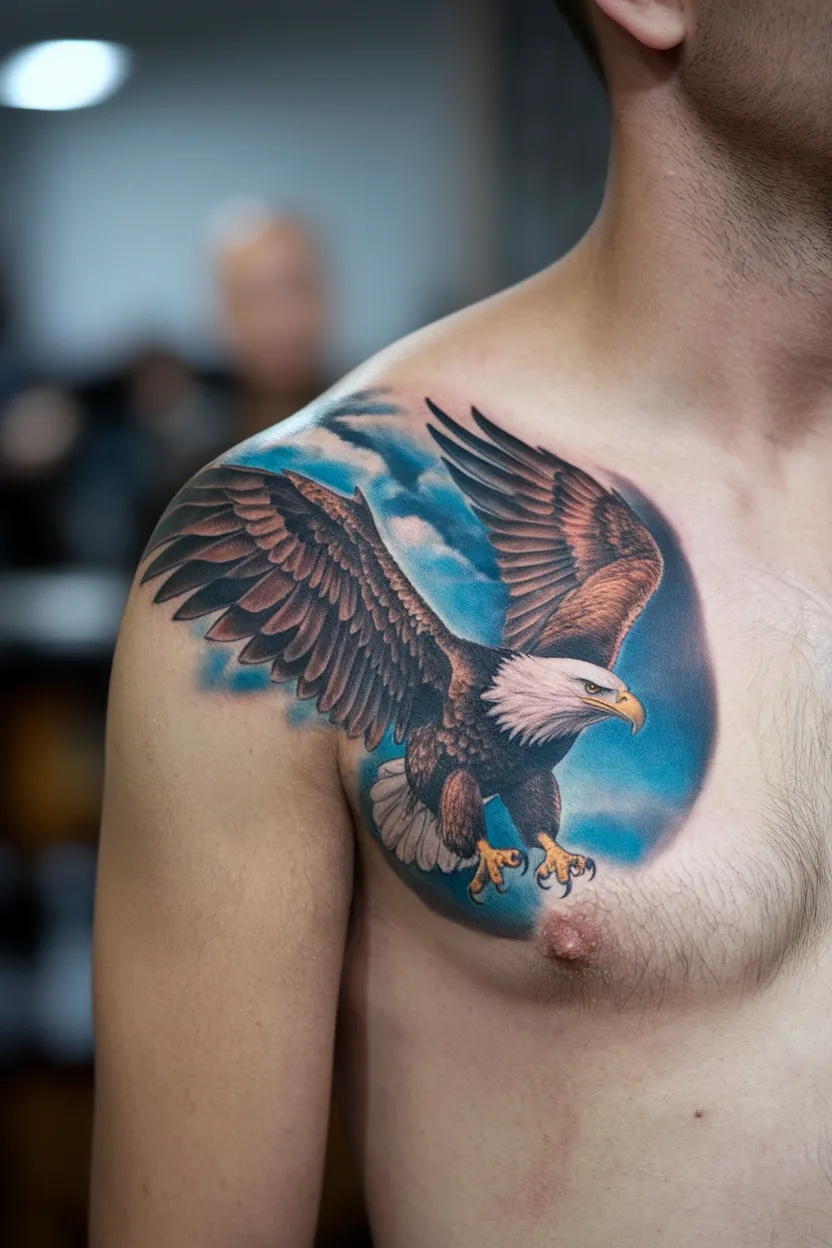 Eagle Taking off
