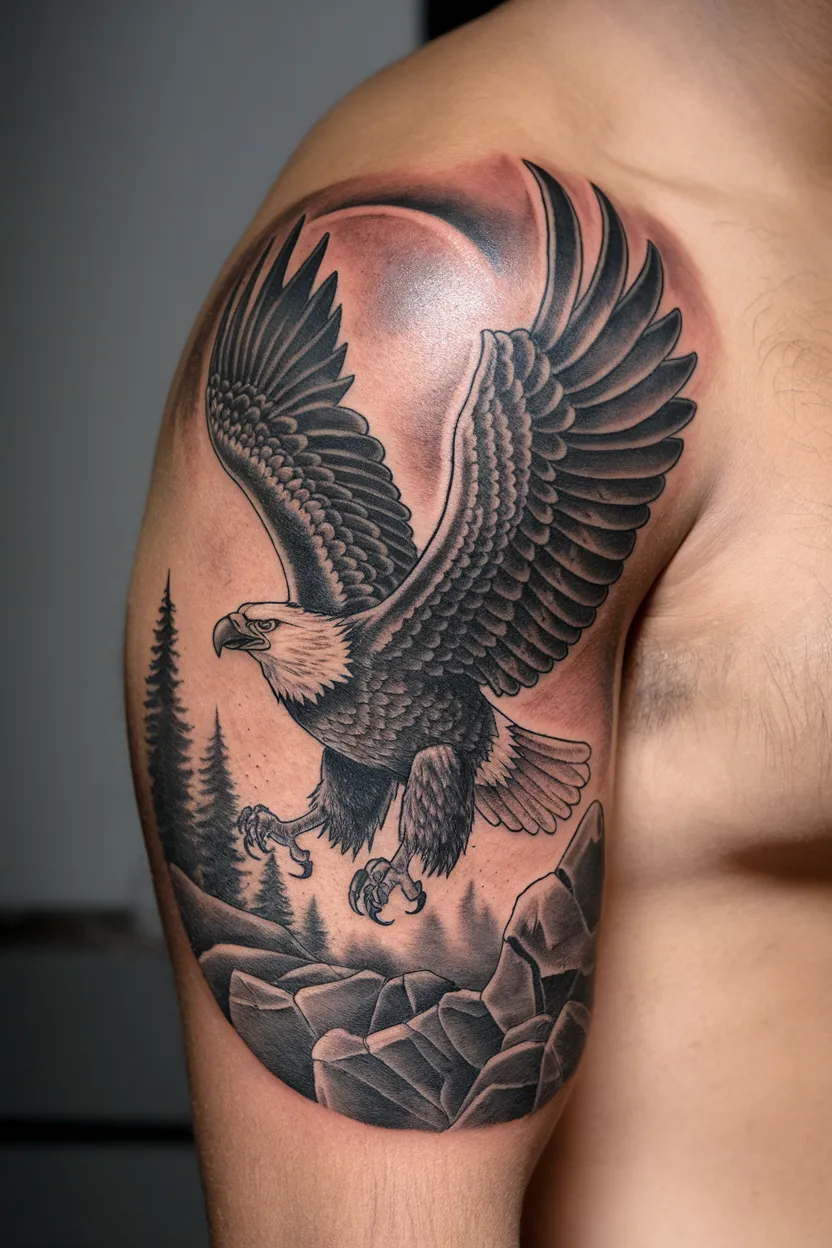 Eagle Taking off