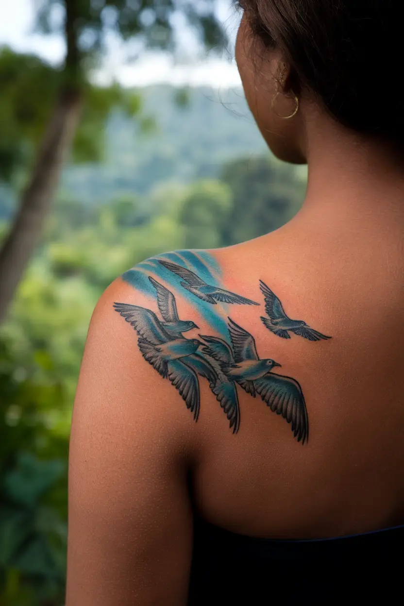 Flying Birds
