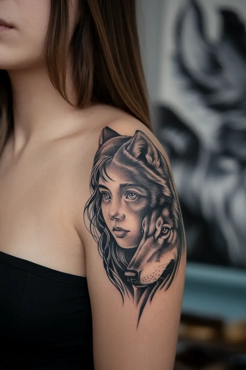 Girl With a Wolf Spirit