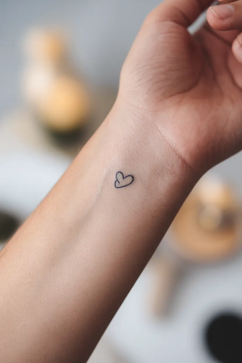 Minimalist Heart Tattoo