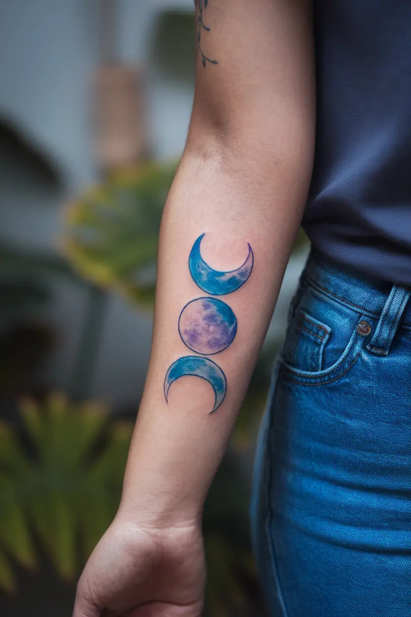 Moon Phases Tattoo