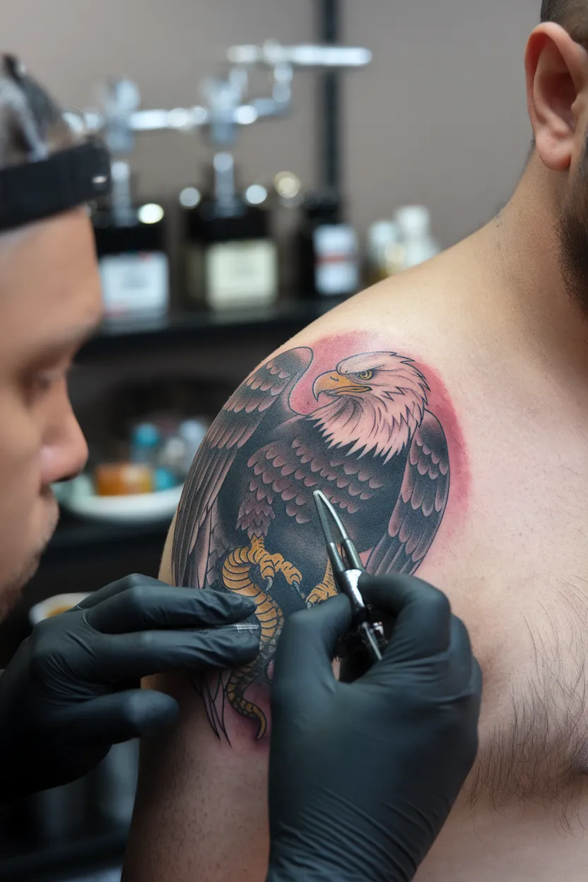 Perched Eagle