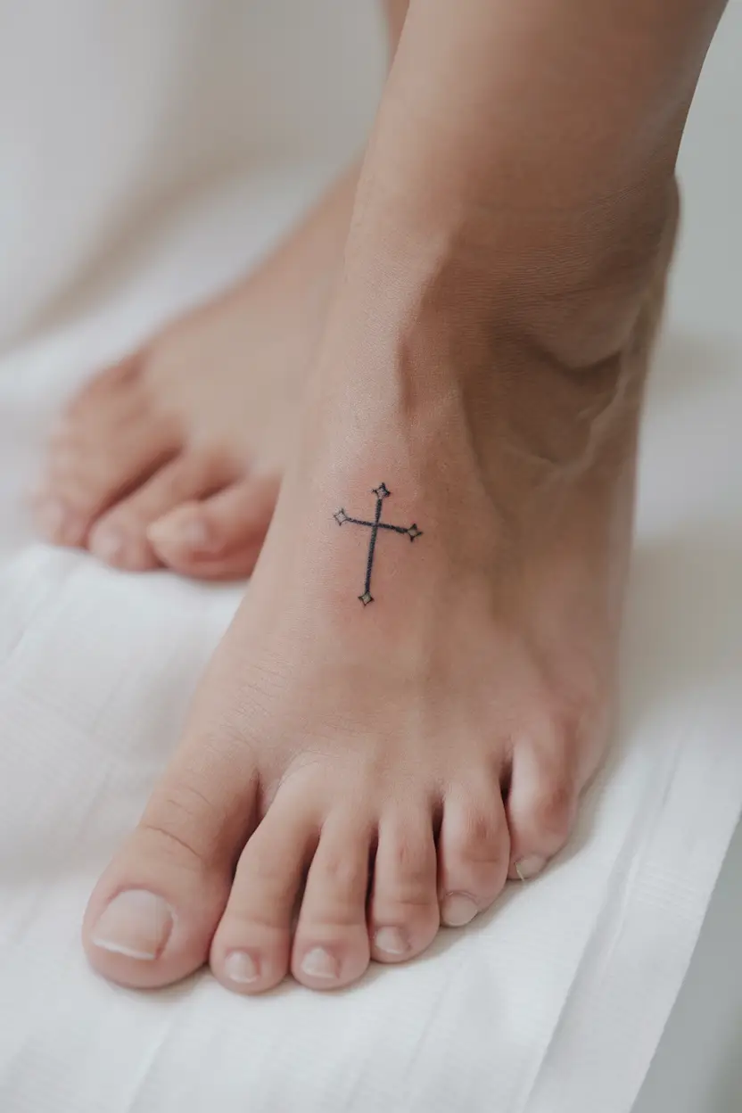 Small Cross Tattoo