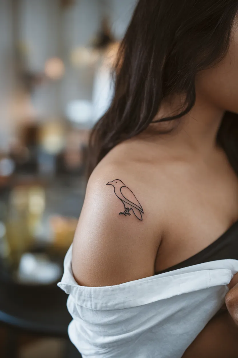 Small Raven Outline