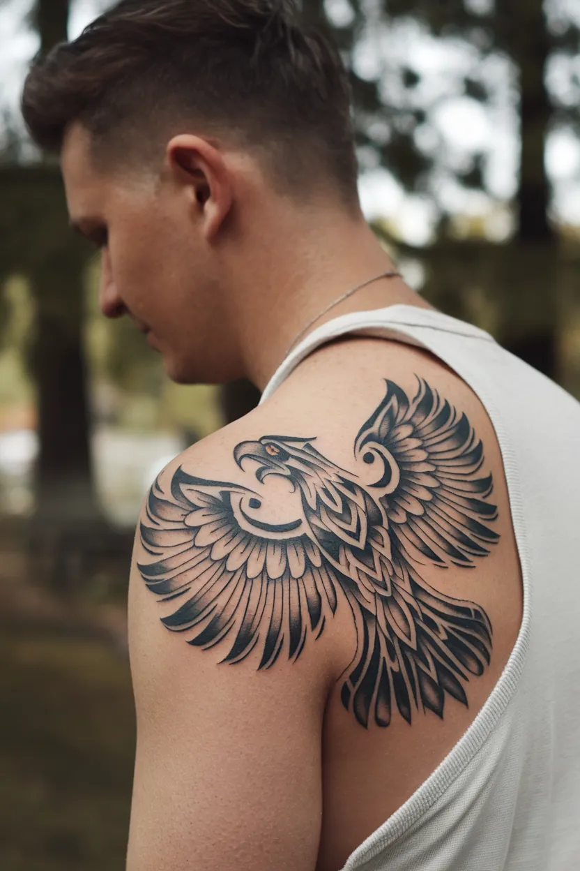 Tribal Eagle Design