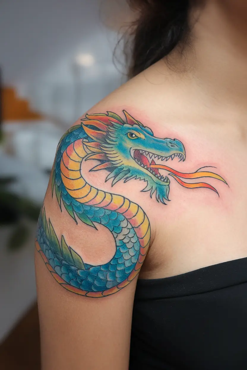 Watercolor Dragon