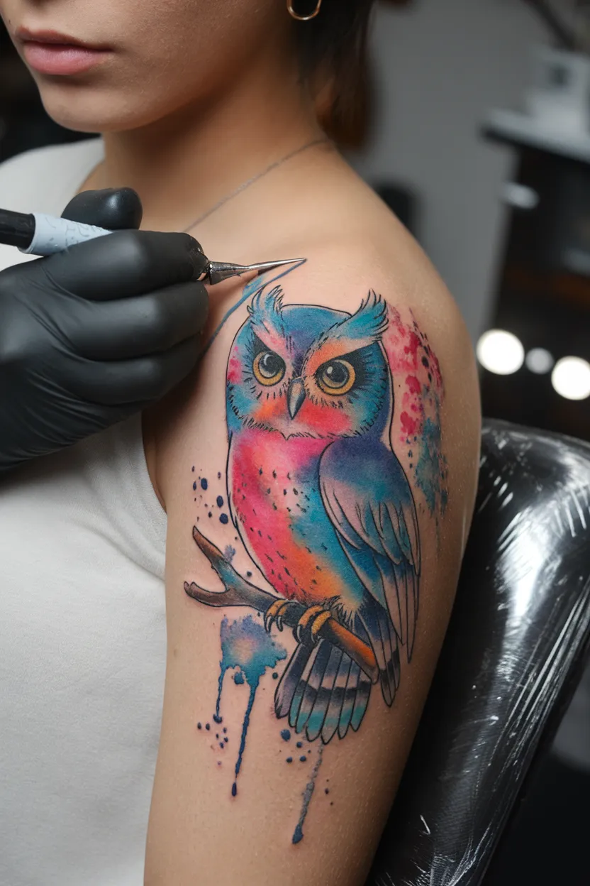 Watercolor Owl