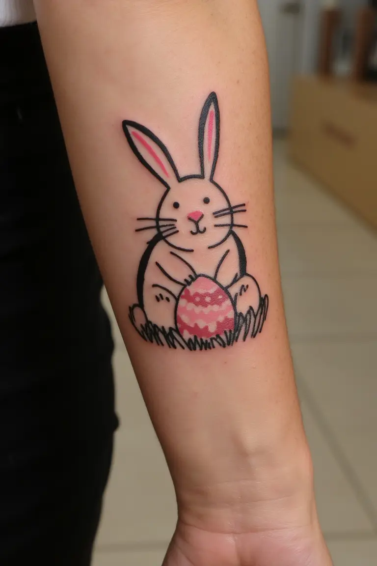 Bunny and Egg Design for Easter